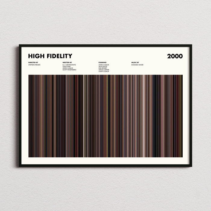 High Fidelity Movie Barcode Poster