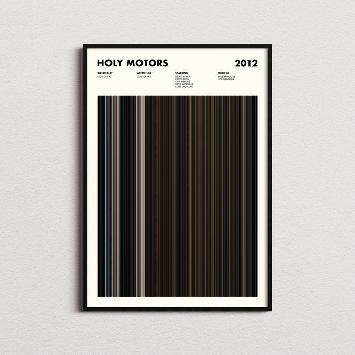 Holy Motors Movie Barcode Poster