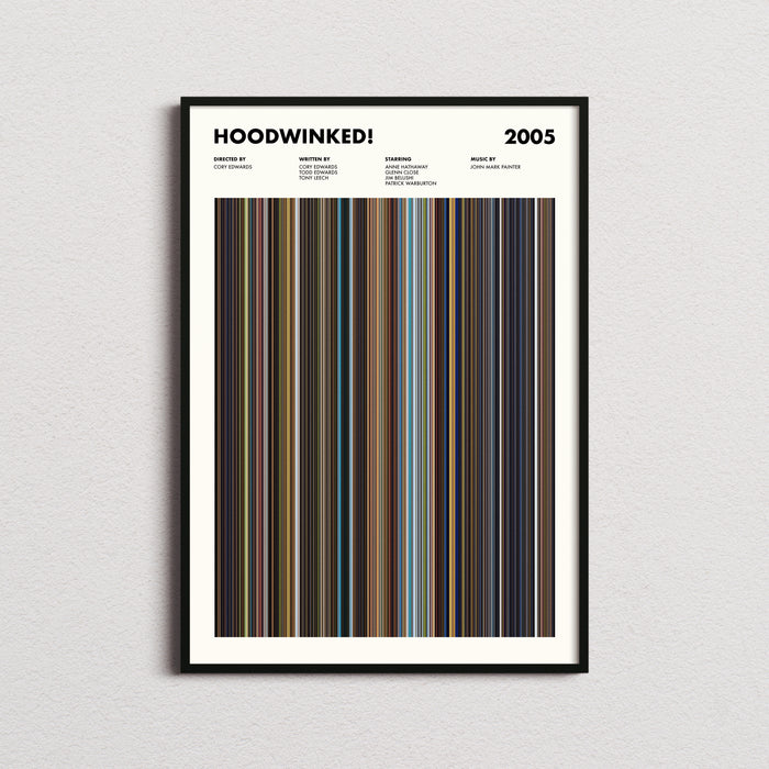 Hoodwinked Movie Barcode Poster