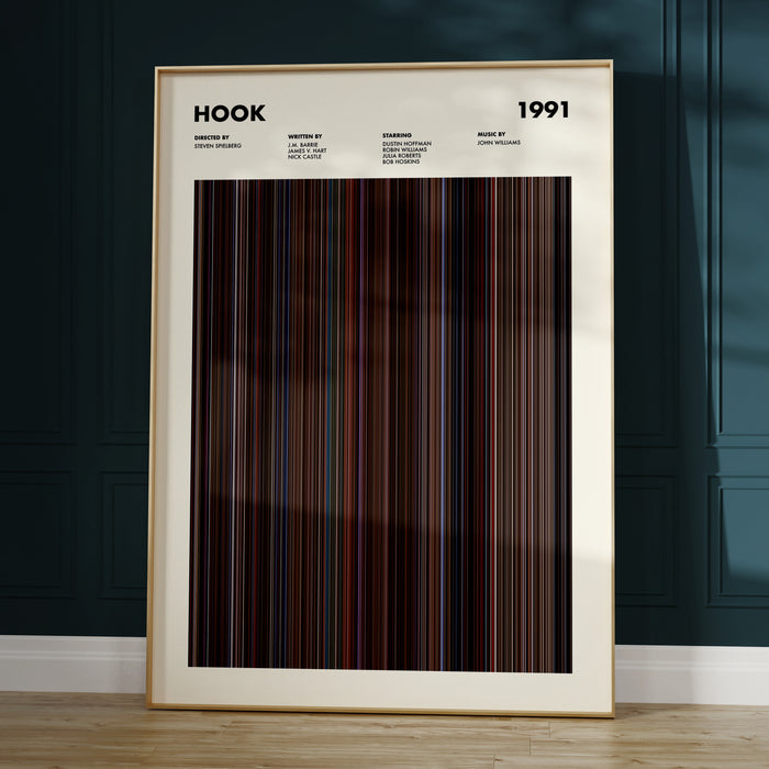 Hook Movie Barcode Poster