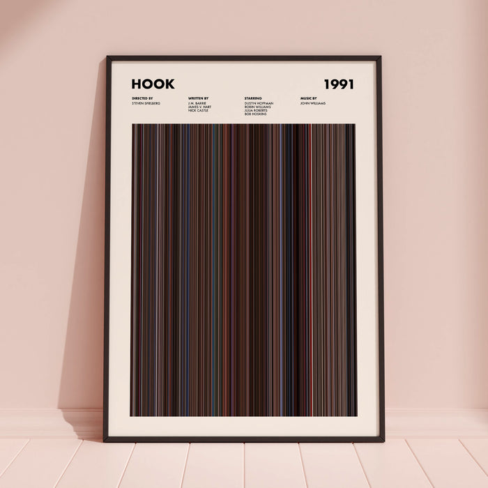 Hook Movie Barcode Poster