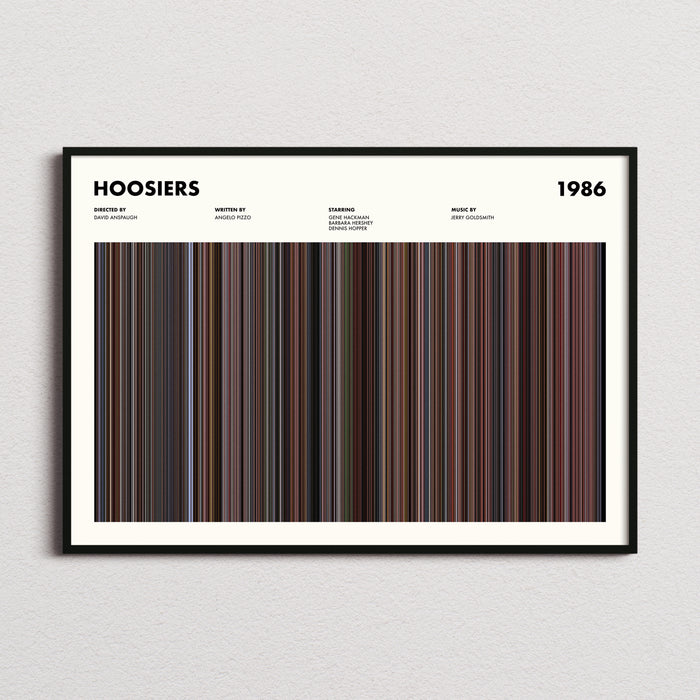 Hoosiers Movie Barcode Poster