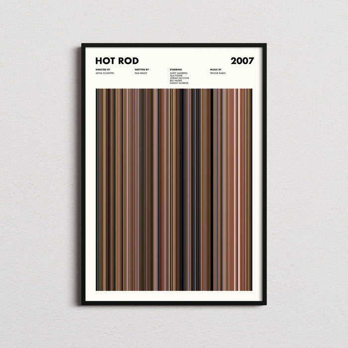 Hot Rod Movie Barcode Poster