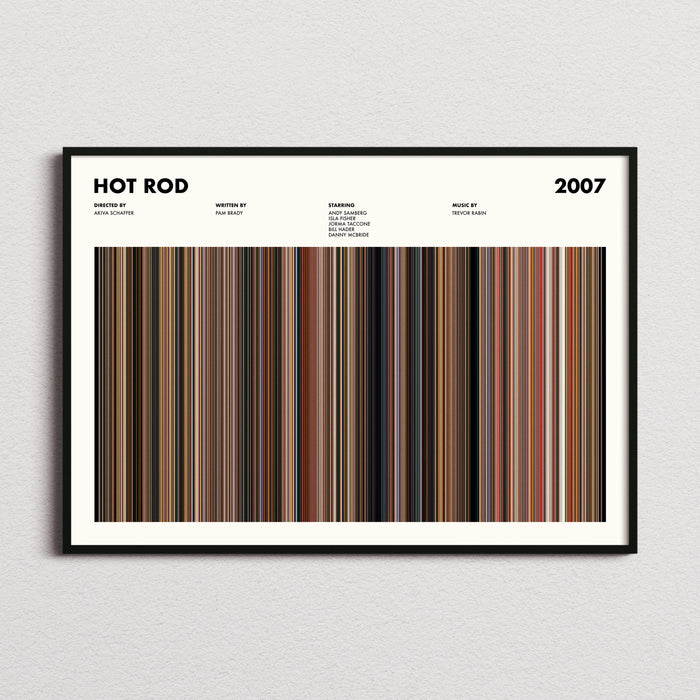 Hot Rod Movie Barcode Poster