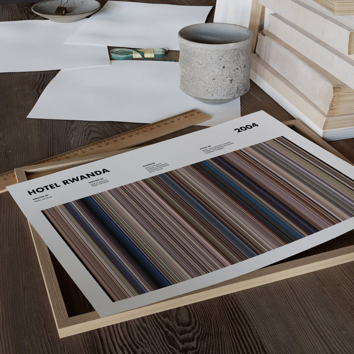 Hotel Rwanda Movie Barcode Poster