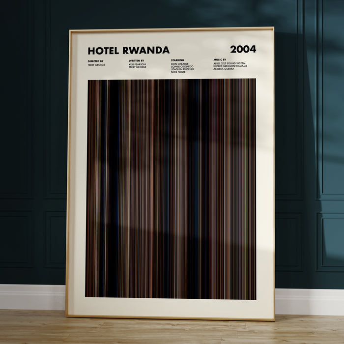 Hotel Rwanda Movie Barcode Poster