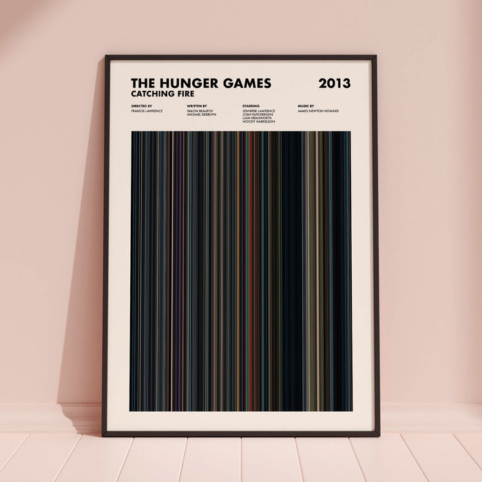 The Hunger Games Catching Fire Movie Barcode Poster
