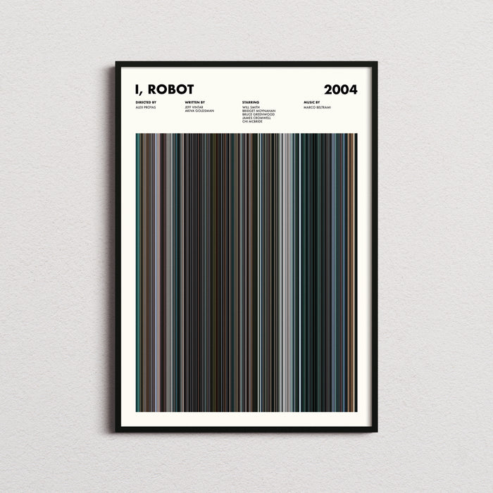 I Robot Movie Barcode Poster