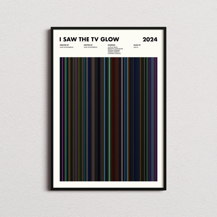 I Saw the Tv Glow Movie Barcode Poster