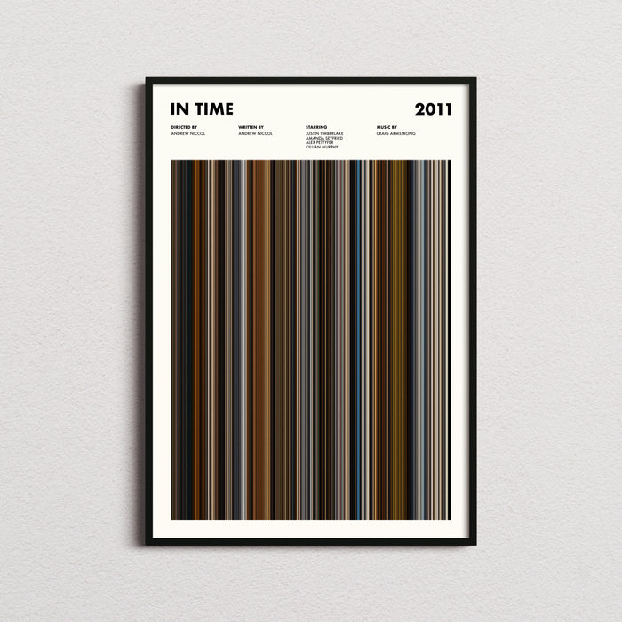 In Time Movie Barcode Poster
