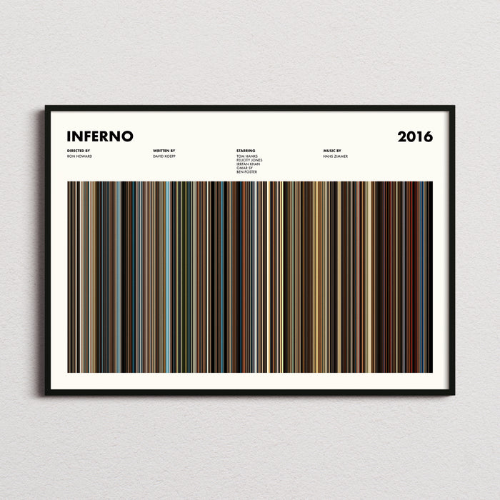 Inferno Movie Barcode Poster