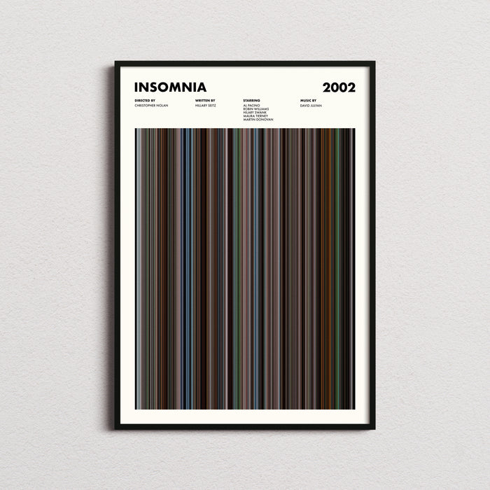 Insomnia Movie Barcode Poster
