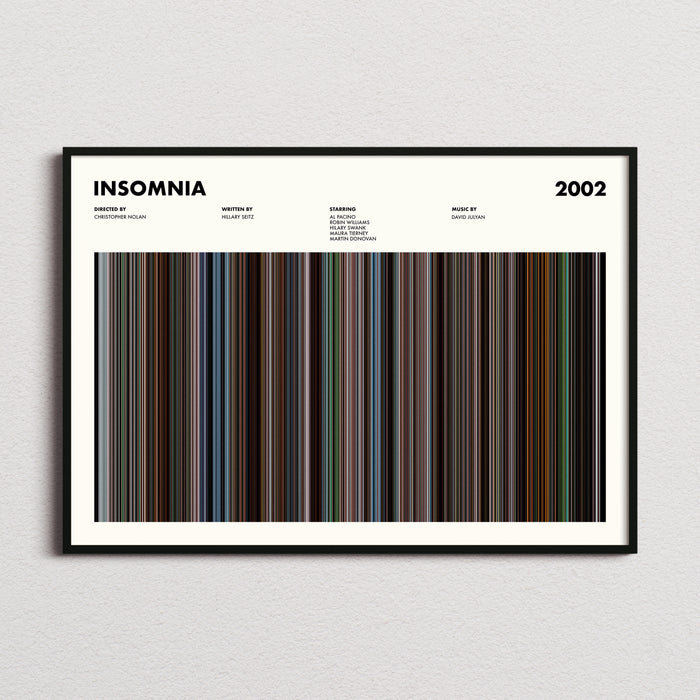 Insomnia Movie Barcode Poster