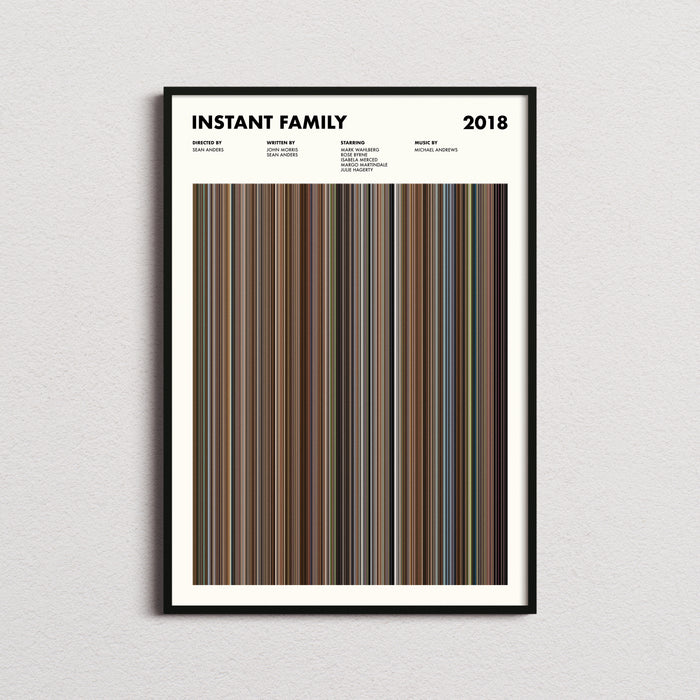 Instant Family Movie Barcode Poster