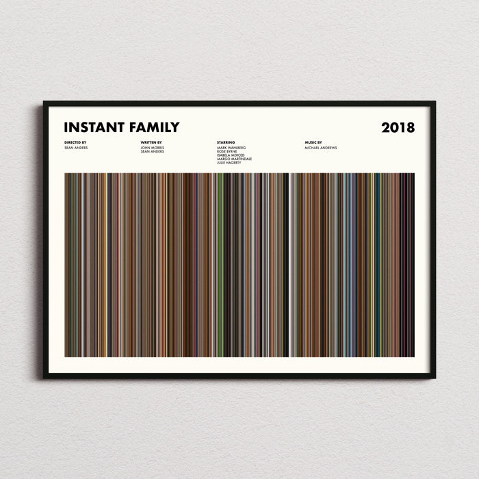 Instant Family Movie Barcode Poster