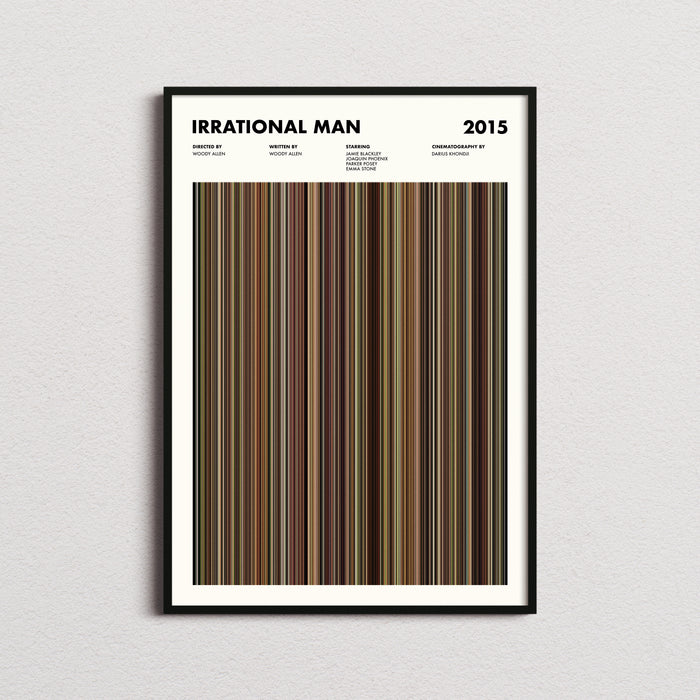 Irrational Man Movie Barcode Poster