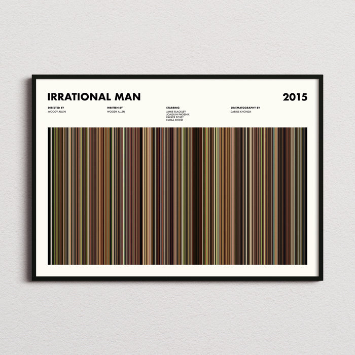 Irrational Man Movie Barcode Poster
