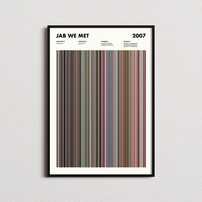 Jab We Met Movie Barcode Poster