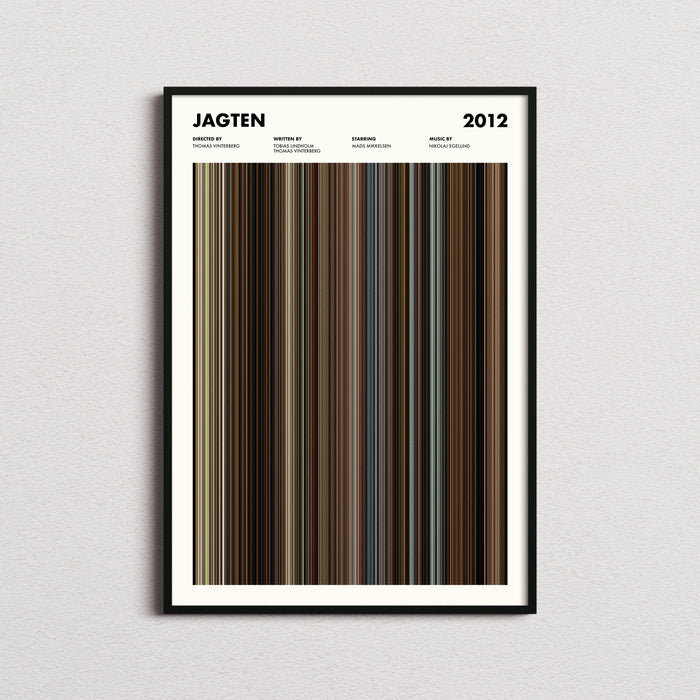 Jagten Movie Barcode Poster