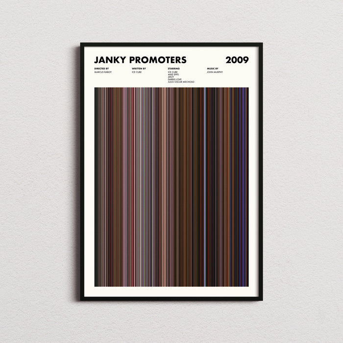 Janky Promoters Movie Barcode Poster