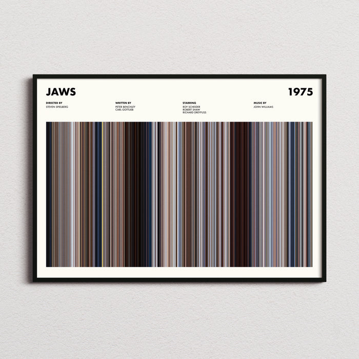 Jaws Movie Barcode Poster