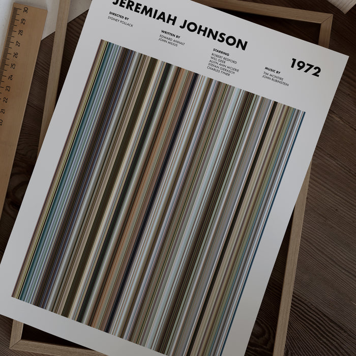 Jeremiah Johnson Movie Barcode Poster