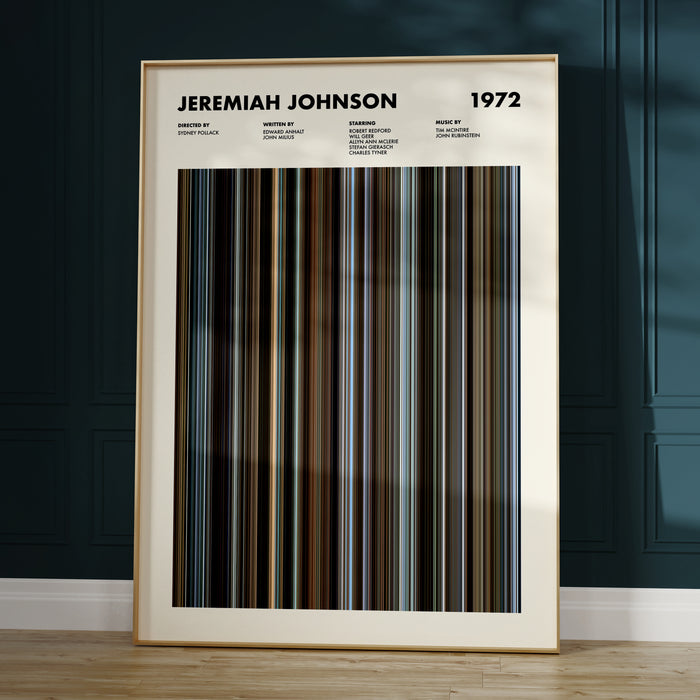 Jeremiah Johnson Movie Barcode Poster