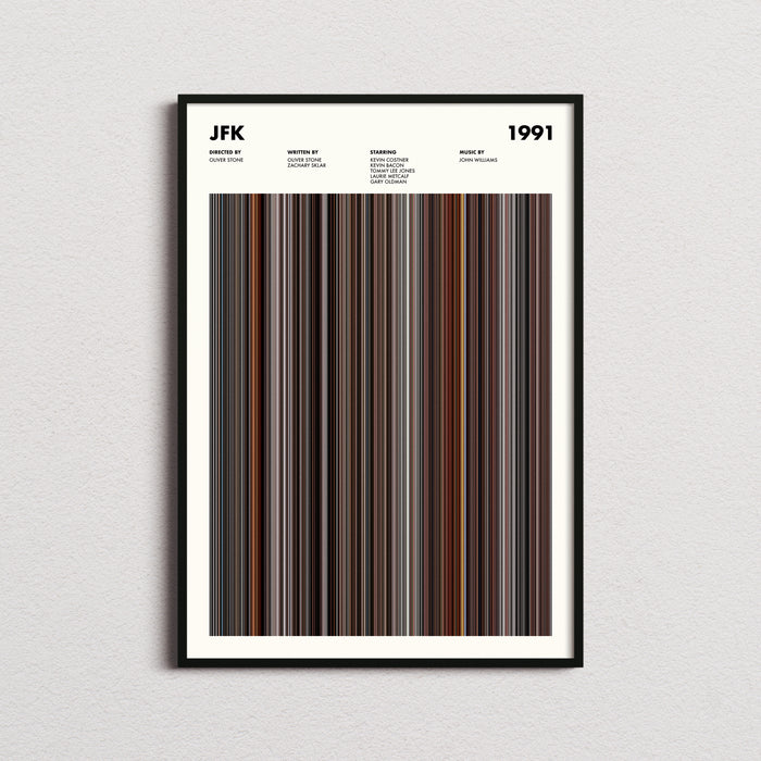 JFK Movie Barcode Poster