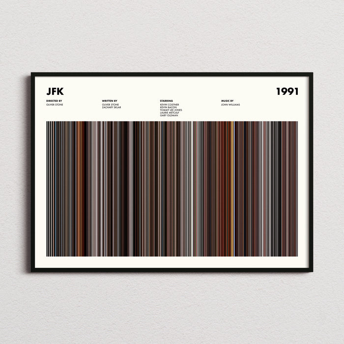 JFK Movie Barcode Poster