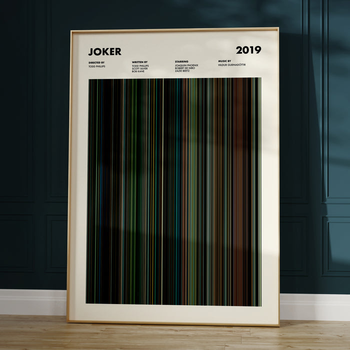 Joker Movie Barcode Poster