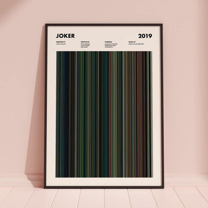Joker Movie Barcode Poster