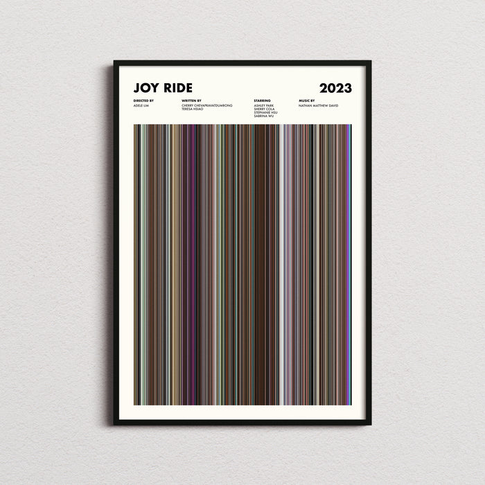 Joy Ride Movie Barcode Poster