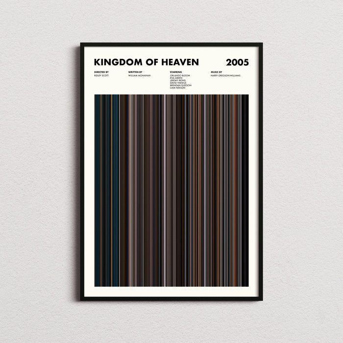 Kingdom of Heaven Movie Barcode Poster