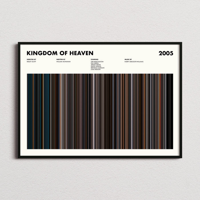 Kingdom of Heaven Movie Barcode Poster