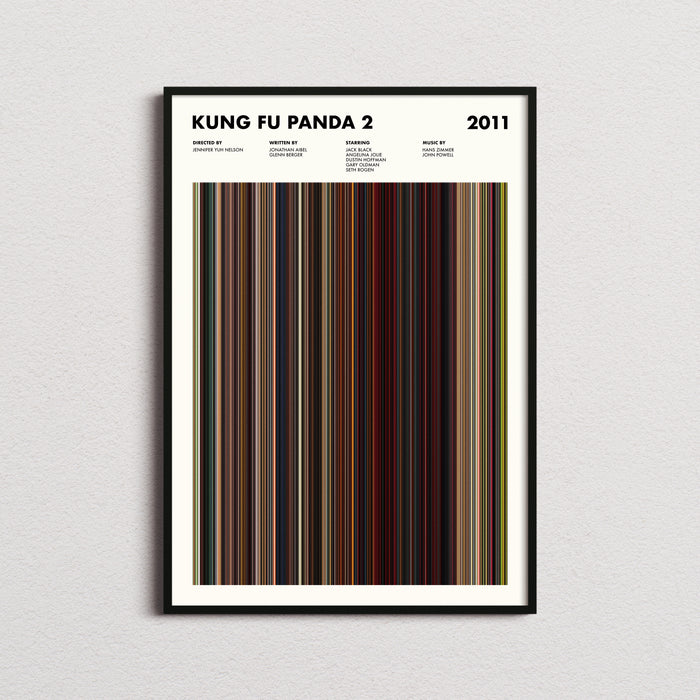 Kung Fu Panda 2 Movie Barcode Poster