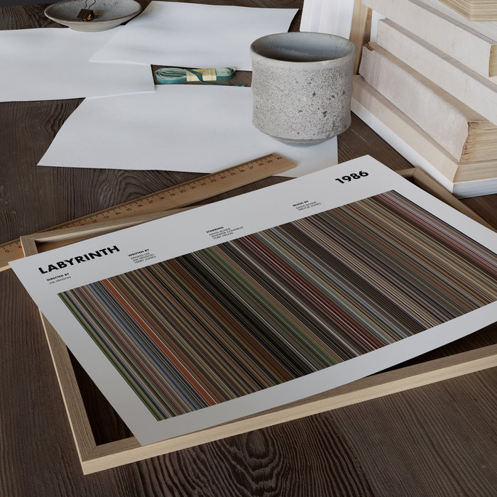 Labyrinth Movie Barcode Poster