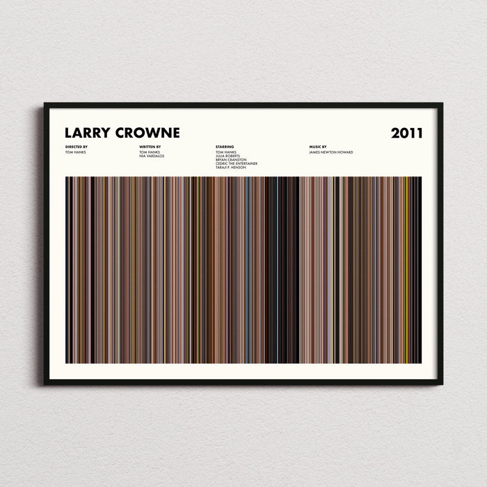 Larry Crowne Movie Barcode Poster