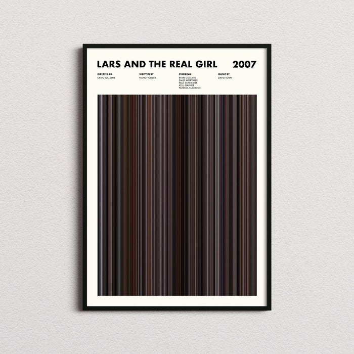 Lars and the Real Girl Movie Barcode Poster