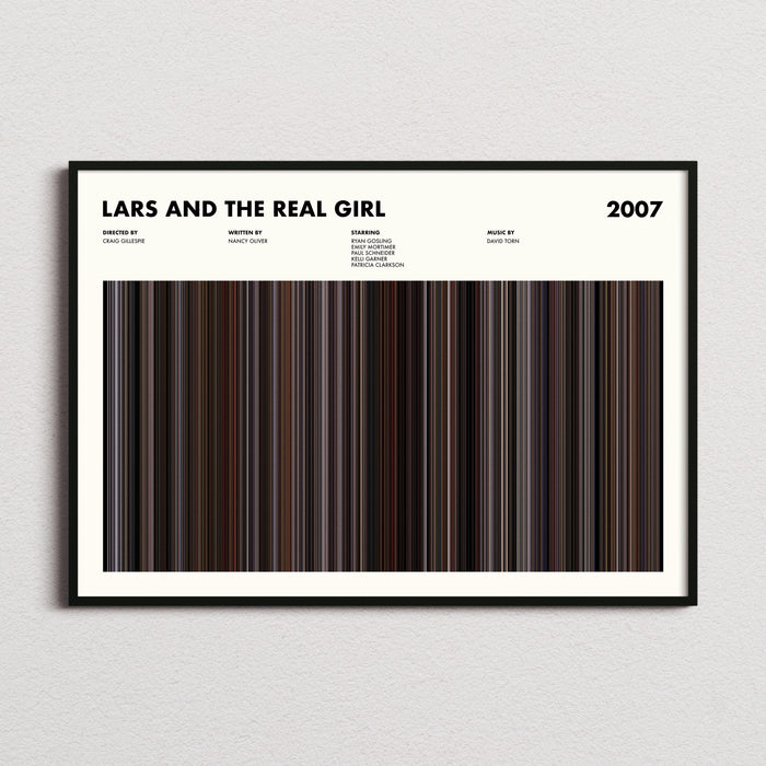 Lars and the Real Girl Movie Barcode Poster