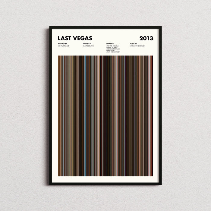 Last Vegas Movie Barcode Poster