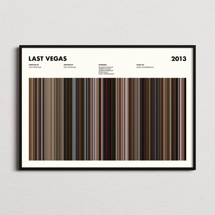 Last Vegas Movie Barcode Poster