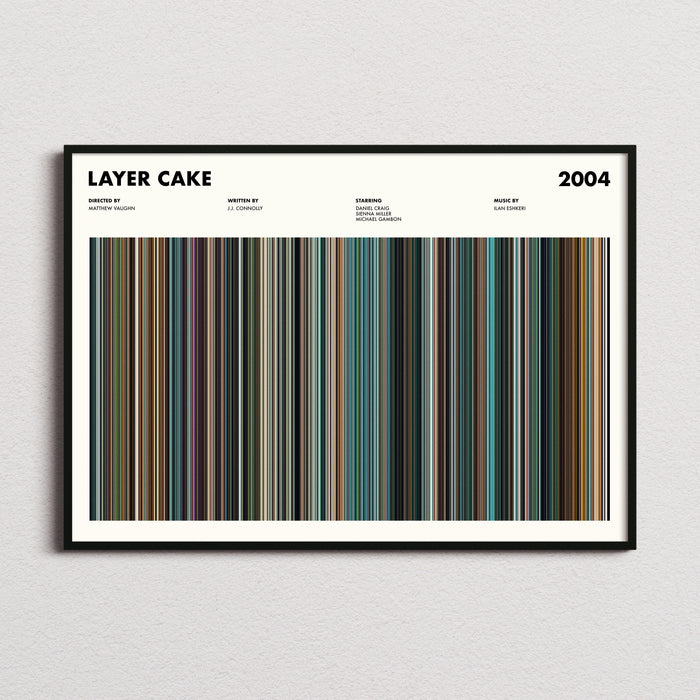 Layer Cake Movie Barcode Poster