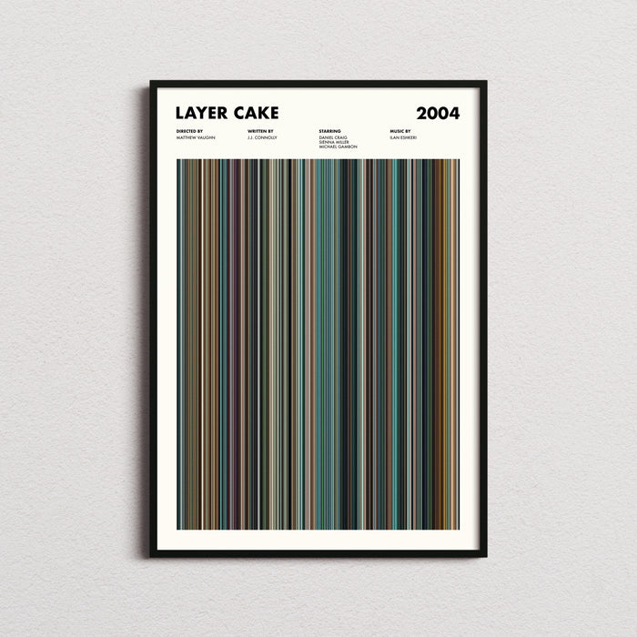 Layer Cake Movie Barcode Poster