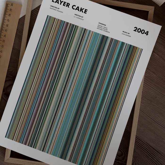 Layer Cake Movie Barcode Poster