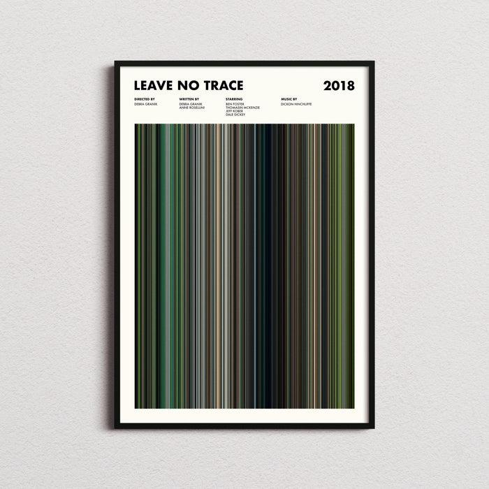 Leave No Trace Movie Barcode Poster