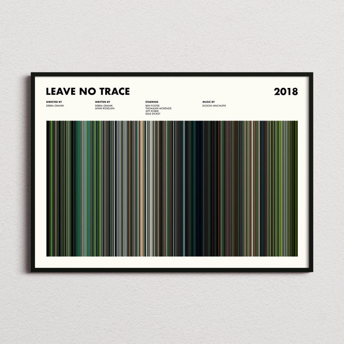 Leave No Trace Movie Barcode Poster