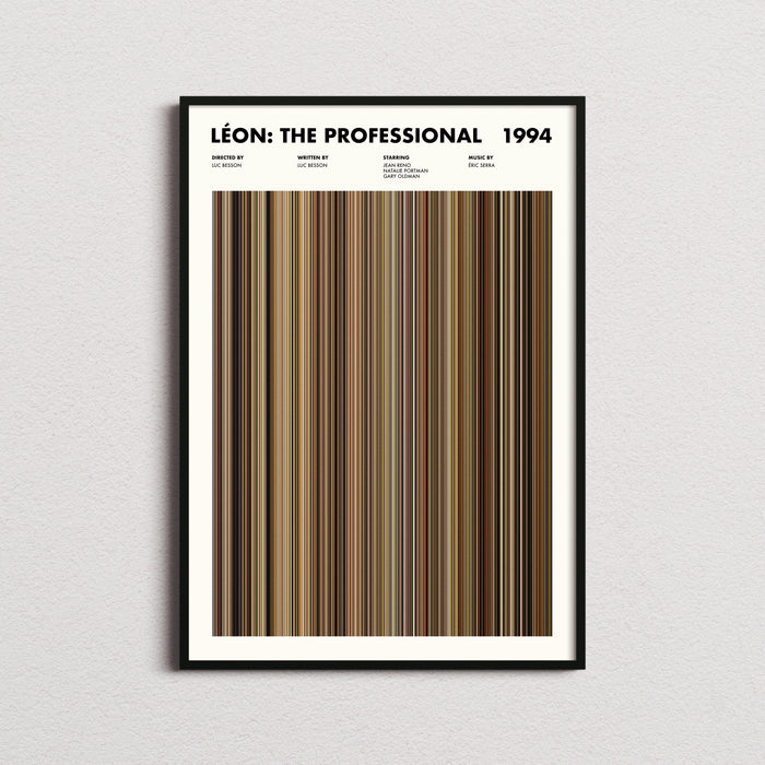 Léon: The Professional Movie Barcode Poster