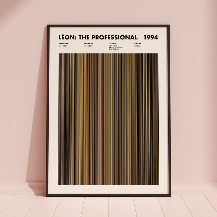 Léon: The Professional Movie Barcode Poster