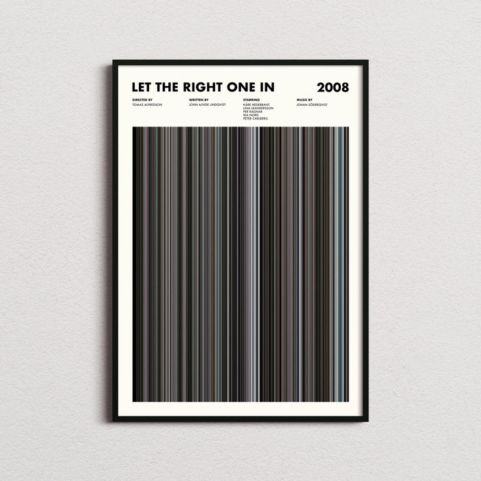 Let the Right One In Movie Barcode Poster