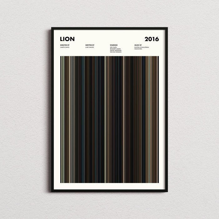 Lion Movie Barcode Poster